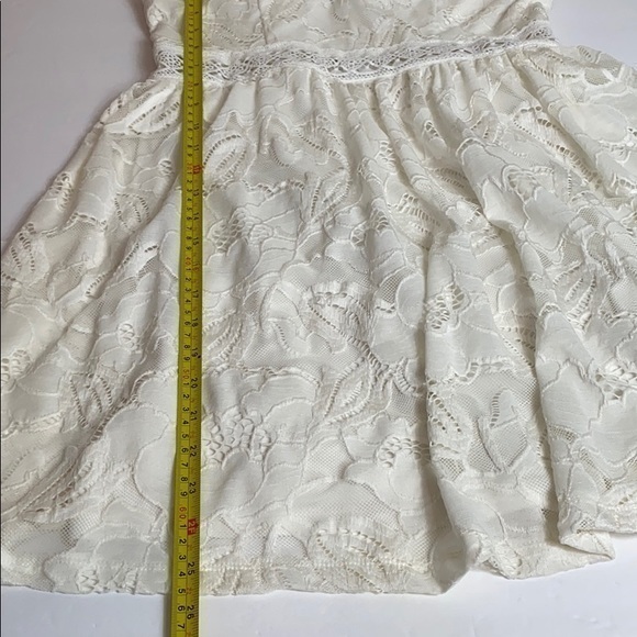Francesca’s Cream Lace Dress with Halter Straps - Picture 7 of 7
